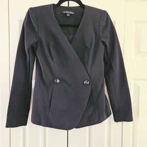 Brooks Brothers Women's Black Waffle Knit Blazer, US Size 2